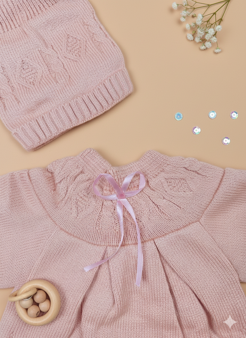 knitted peplum with trouser