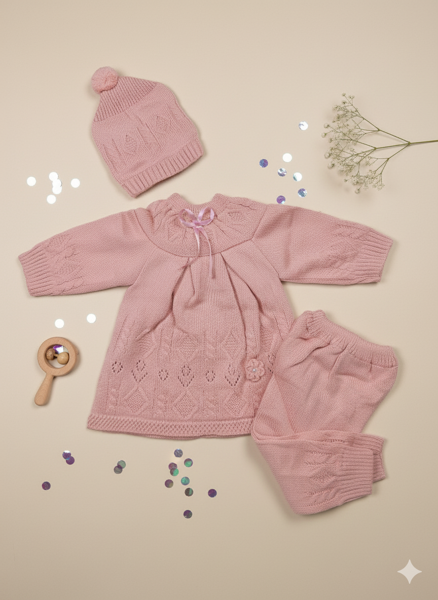 knitted peplum with trouser