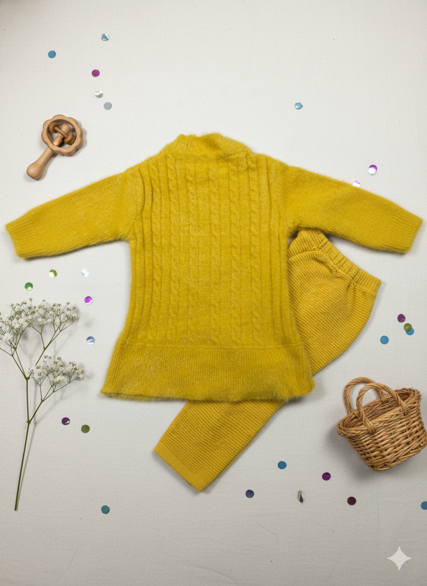 Rabbit wool girls co ord set