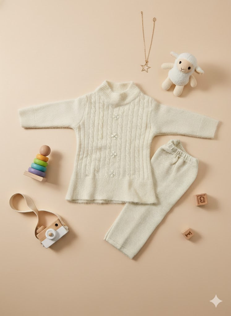 Rabbit wool girls co ord set