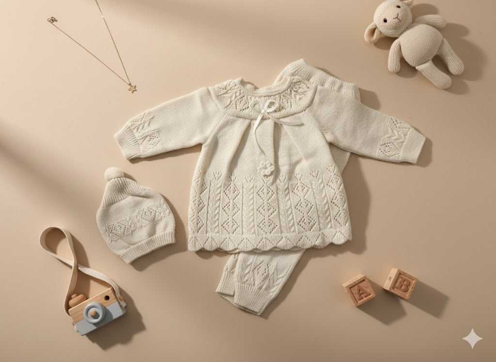 knitted peplum with trouser