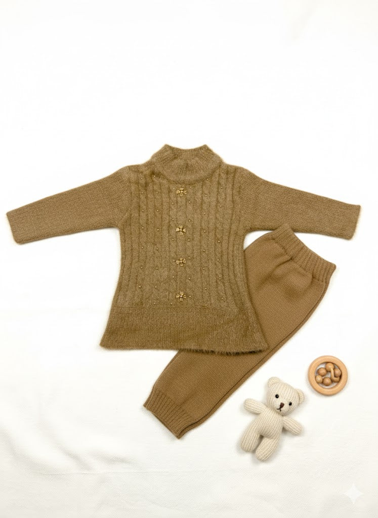Rabbit wool girls co ord set
