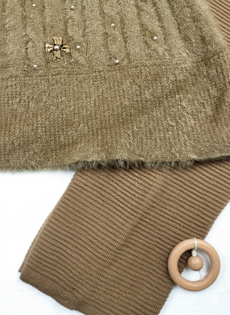 Rabbit wool girls co ord set