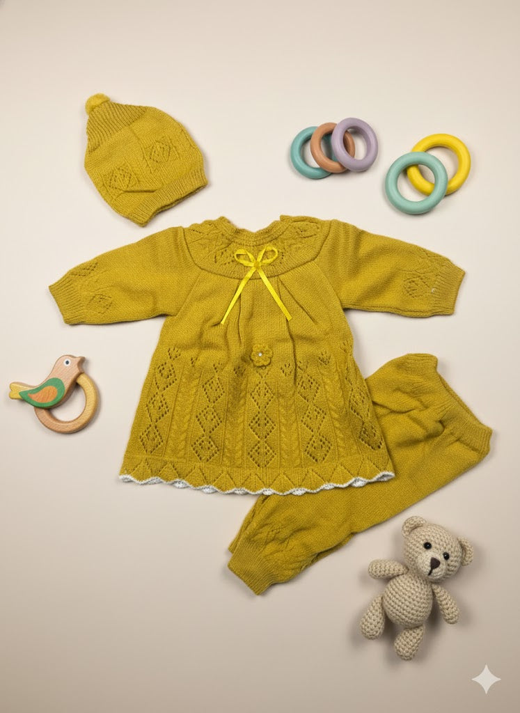 knitted peplum with trouser