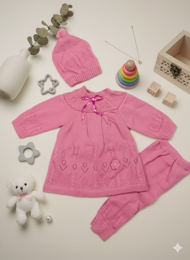 knitted peplum with trouser