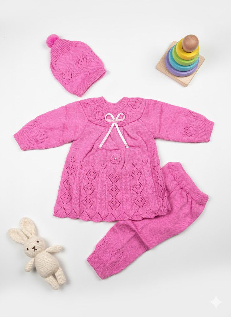 knitted peplum with trouser