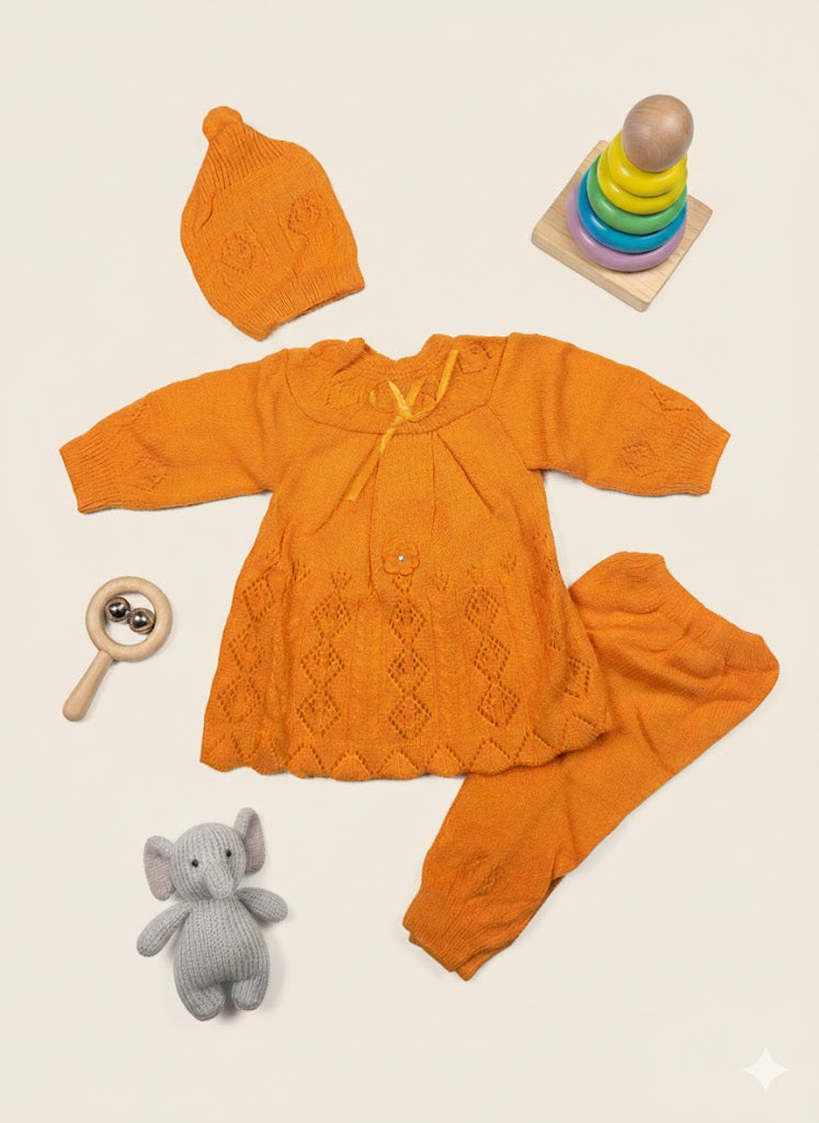 knitted peplum with trouser