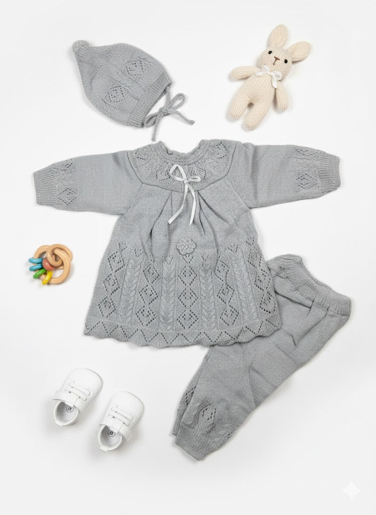 knitted peplum with trouser